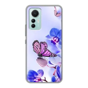 Чохли з квітами для Xiaomi Mi 12 Lite (VPrint) (Метелик на квітах)