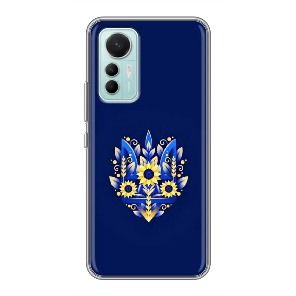 Чехол с принтом «Цветочный Герб» для Xiaomi Mi 12 Lite