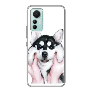 Чехол с Хаски для Xiaomi Mi 12 Lite - (AlphaPrint) (Хаски улыбака)
