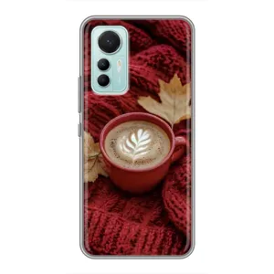 Чохол з унікальним дизайном 'Осінь з кавою' для Xiaomi Mi 12 Lite (Кава на ковдрі)