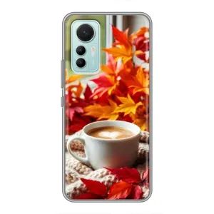 Чехол с уникальным дизайном «Осень с кофе» для Xiaomi Mi 12 Lite