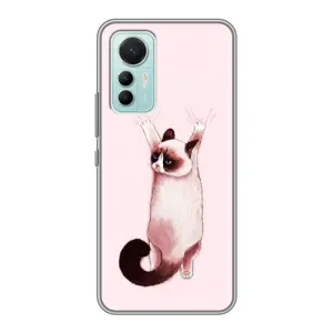 Чохол на Сяомі Мі 12 Лайт з Котиками (VPrint) (Котик падає)