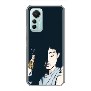 Чехол с печатью для Xiaomi Mi 12 Lite - (Мода) (AlphaPrint) (Красивая девочка)