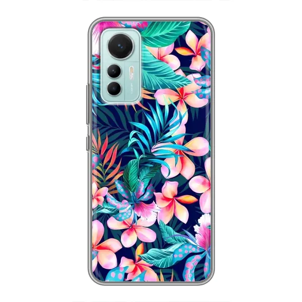 Чохол з принтом «Мальовничі квіти» для Xiaomi Mi 12 Lite