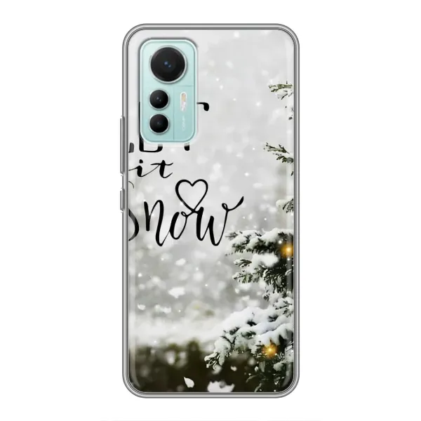 Чехол с принтом «Let it snow» для Xiaomi Mi 12 Lite