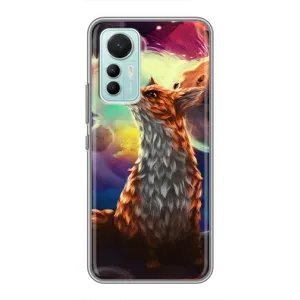 Чохли з картинкою Лисичка для Xiaomi Mi 12 Lite (VPrint) (Лисичка в космосі)