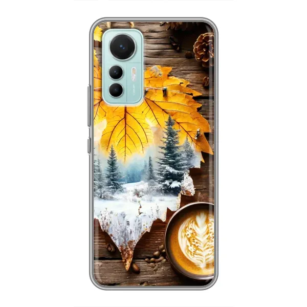 Чехол с принтом «Осенне-зимний кофе» для Xiaomi Mi 12 Lite