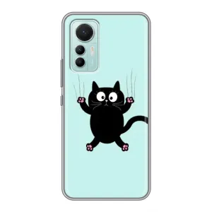 Чехол с принтом для Xiaomi Mi 12 Lite (AlphaPrint) Модные коты (Падающий кот)