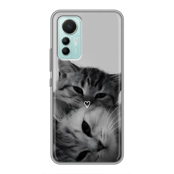 Чохол з принтом «Пара котів» для Xiaomi Mi 12 Lite