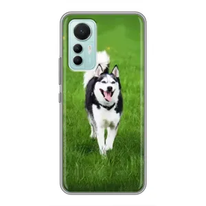 Чехол с Хаски для Xiaomi Mi 12 Lite - (AlphaPrint) (Радостный Хаски)