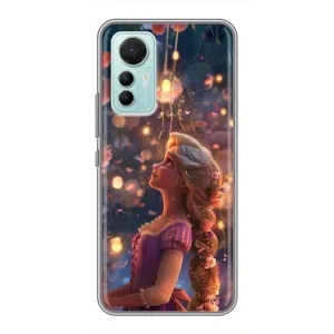 Чехол Рапунцель для Xiaomi Mi 12 Lite (Рапунцель фонарики)
