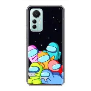 Чохли Амонг Ас для Xiaomi Mi 12 Lite (AlphaPrint) (Скіни в космосі)