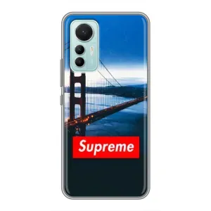 Чехол для Xiaomi Mi 12 Lite с картинкой Supreme (AlphaPrint) (Стиль Supreme)