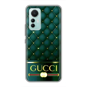 Чохли  GUCCI для Сяомі Мі 12 Лайт (AlphaPrint) (Текстура Гуччі)