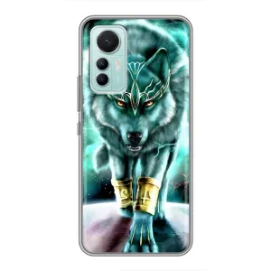 Защитные чехлы для Сяоми 12 Лайт (AlphaPrint) (ХИТ продаж) ВОЛК