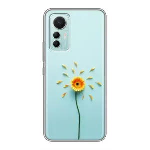 Чохли з квітами для Xiaomi Mi 12 Lite (VPrint) (Жовта квітка)