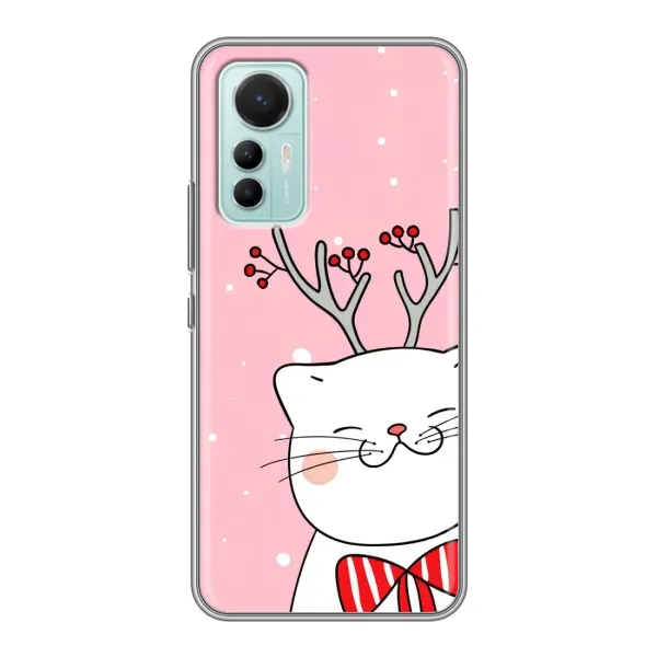 Чохол з принтом «Зимовий кіт» для Xiaomi Mi 12 Lite