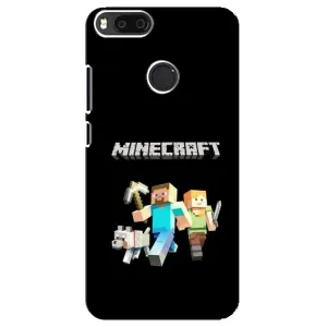 Чехол Майнкрафт на Xiaomi Mi A1/ Mi 5X (AlphaPrint) Minecraft (герои Minecraft)