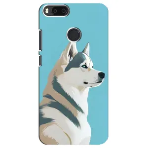 Чохол з Хаскі Xiaomi Mi A1/ Mi 5X - (AlphaPrint) (Хаскі арт)