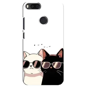 Чохол з малюнком кіт на Xiaomi Mi A1/ Mi 5X (Коти в окулярах)