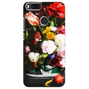 Брендновые Чехлы для Xiaomi Mi A1/ Mi 5X - (PREMIUMPrint) (Nike цветы)