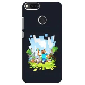 Чехол Майнкрафт на Xiaomi Mi A1/ Mi 5X (AlphaPrint) Minecraft (персонажи Minecraft)