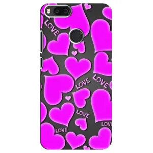 Чехлы для любимой на Сяоми Mi A1 / Mi 5X (VPrint) (Pink hearts)