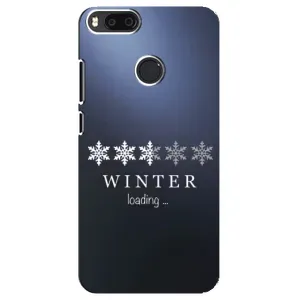 Зимні Чохли для Ксяомі Мі Айон / Мі 5Екс - прозорий фон (Winter loading)