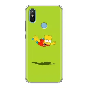 Чехол с Симпсонами для Xiaomi Mi6X (VPrint) (Барт Симпсон)