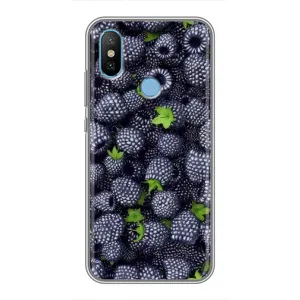 Чехлы с Фруктами для Xiaomi Mi6X (VPrint) (Ежевика)