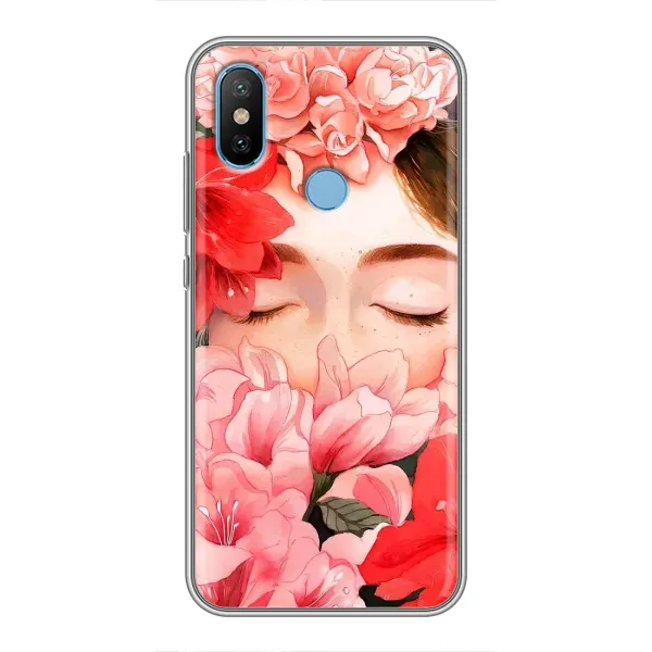Чехол с принтом «Глаза в цветах» для Xiaomi Mi6X