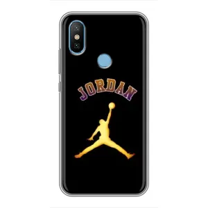Чехлы для Xiaomi Mi6X - с картинкой JORDAN (AlphaPrint) (Jordan Gold)