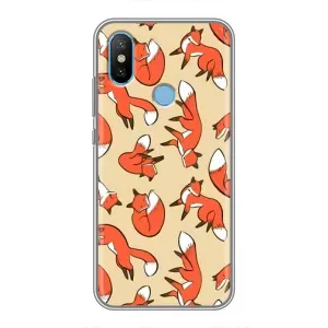Чехлы с картинкой Лисички для Xiaomi Mi6X (VPrint) (Лисички)