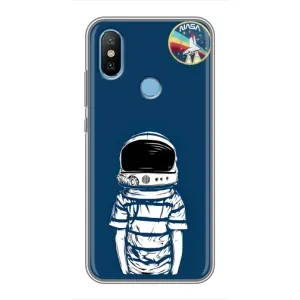 Чехол NASA для Xiaomi Mi6X (AlphaPrint) (Мальчик в шлеме)
