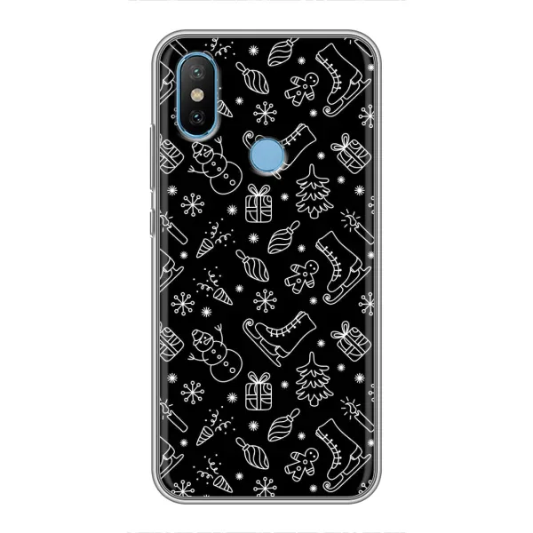 Чехол с принтом «Новогодний фон» для Xiaomi Mi6X Чехол с принтом «Новогодний фон» для Xiaomi Mi6X