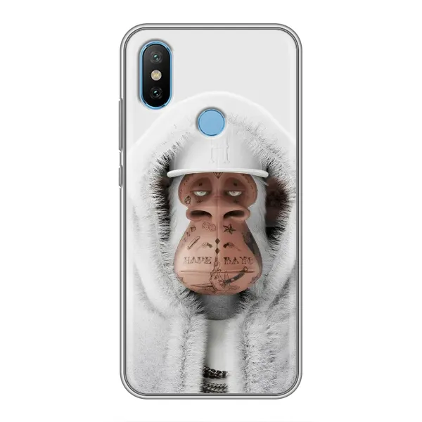 Чехол с принтом «обезьяна NFT в тату» для Xiaomi Mi6X