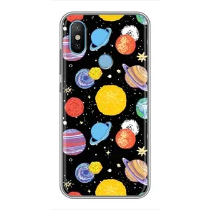 Космические Чехлы для Сяоми Ми6Х (VPrint) (Рисованные планеты)