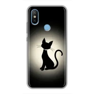 Чохол з принтом для Xiaomi Mi6X (AlphaPrint) Модні коти (Силует котика)