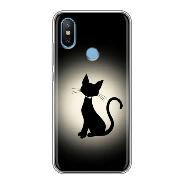 Чохол з принтом «Силует котика» для Xiaomi Mi6X