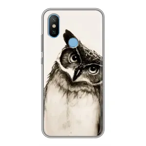 Чехол с птицами на Xiaomi Mi6X (VPrint) (Сова)