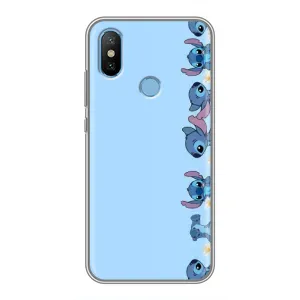 Чехол с принтом Стич на Xiaomi Mi6X (Стич фон)