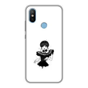 Чехлы Венсдей на Xiaomi Mi6X Уэнсдей (AlphaPrint) (танец Уэнздей)