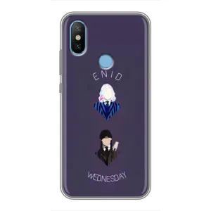 Чехлы Венсдей на Xiaomi Mi6X Уэнсдей (AlphaPrint) (Уэнздей и подруга)