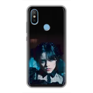 Чехлы Венсдей на Xiaomi Mi6X Уэнсдей (AlphaPrint) (взгляд Уэнздей)
