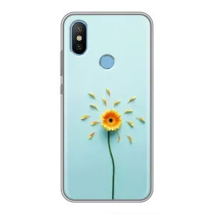 Чохли з квітами для Xiaomi Mi6X (VPrint) (Жовта квітка)