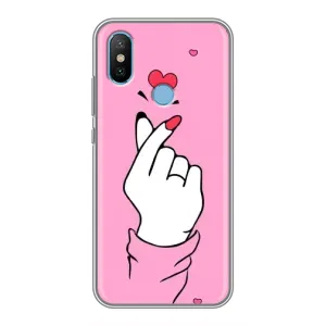 Чохол з принтом для Xiaomi Mi6X (AlphaPrint - Знак сердечка)