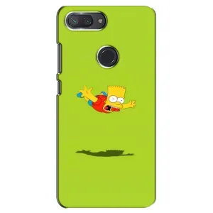 Чехол с Симпсонами для Xiaomi Mi 8 Lite (VPrint) (Барт Симпсон)