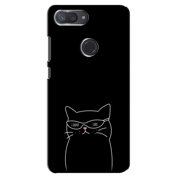 Чохол з принтом «Байдужий кіт» для Xiaomi Mi 8 Lite