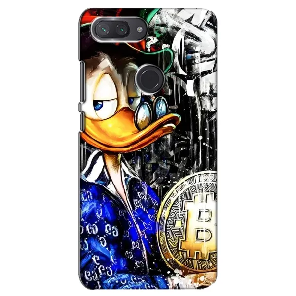 Чехол с принтом «Биткойн Скрудж» для Xiaomi Mi 8 Lite