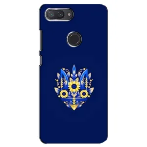 Чехлы для Xiaomi Mi 8 Lite  Укр. Символика (AlphaPrint) (Цветочный Герб)